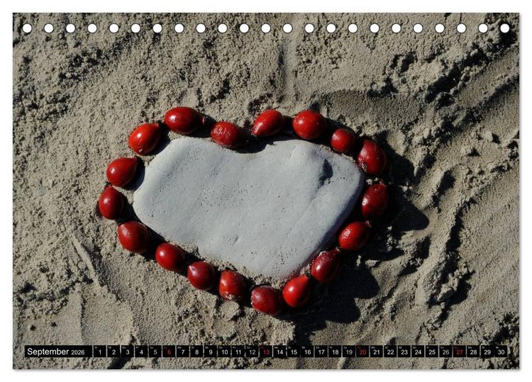 Produktbild: Land Art - Natur und Kunst (Tischkalender 2026 DIN A5 quer), CALVENDO Monatskalender