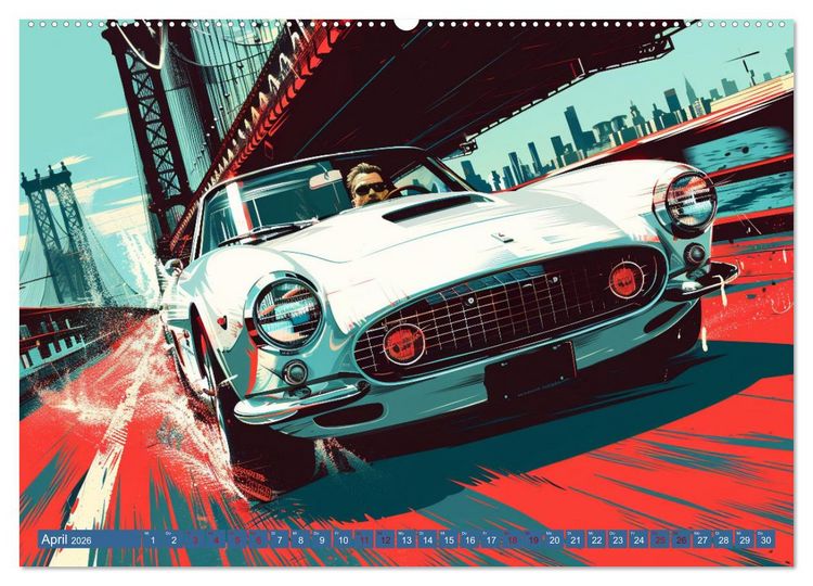 Produktbild: Speed Symphony (hochwertiger Premium Wandkalender 2026 DIN A2 quer), Kunstdruck in Hochglanz