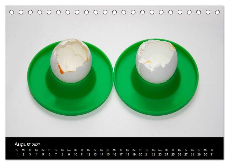 Produktbild: ei.ei.ei &ndash; Fotografische Gedanken zum Ei (Tischkalender 2027 DIN A5 quer), CALVENDO Monatskalender