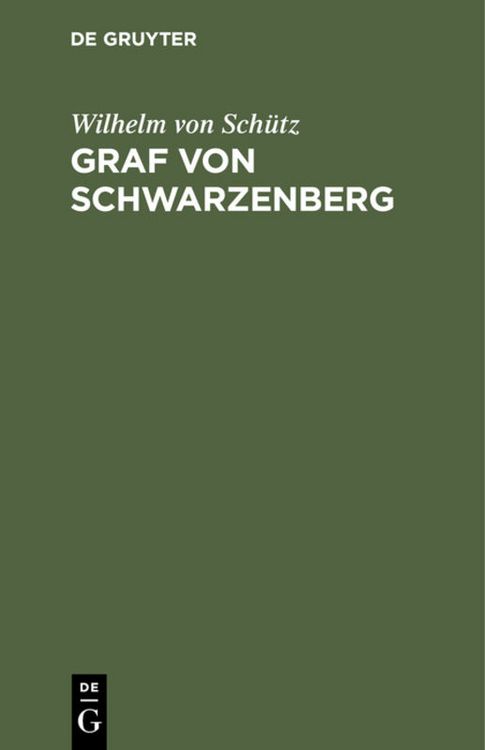 Produktbild: Graf von Schwarzenberg