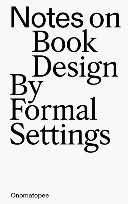 Produktbild: Notes on Book Design