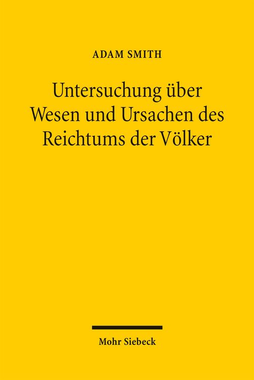 Produktbild: Untersuchung &uuml;ber Wesen und Ursachen des Reichtums der V&ouml;lker