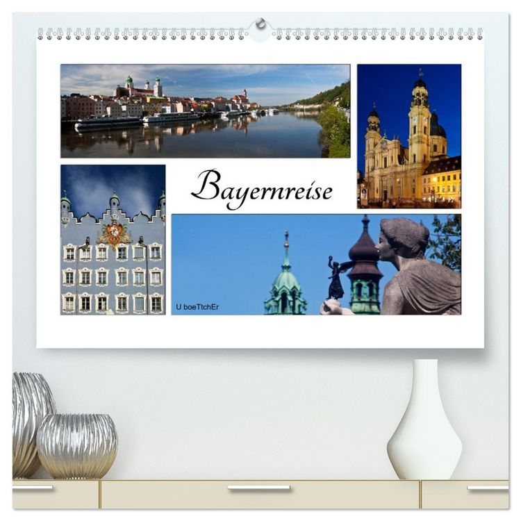 Produktbild: Bayernreise (hochwertiger Premium Wandkalender 2026 DIN A2 quer), Kunstdruck in Hochglanz