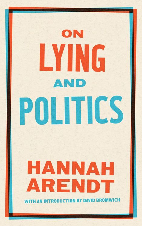 Produktbild: On Lying and Politics