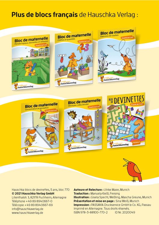 Produktbild: Bloc de casse-t&ecirc;tes et livre activite 5 ans - Tome 2 : Des &eacute;nigmes color&eacute;es pour la maternelle - cahier activite 5 ans labyrinthe, sudoku, etc pour