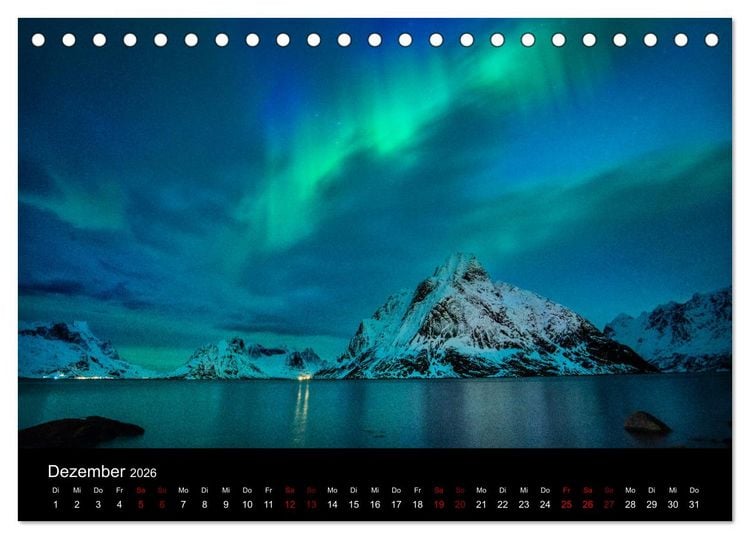 Produktbild: Lofoten - Inseln im Nordmeer (Tischkalender 2026 DIN A5 quer), CALVENDO Monatskalender