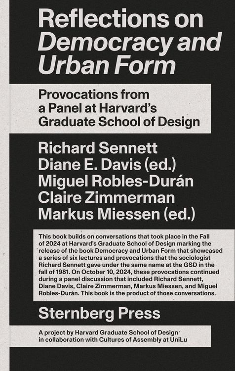 Produktbild: Reflections on Democracy and Urban Form