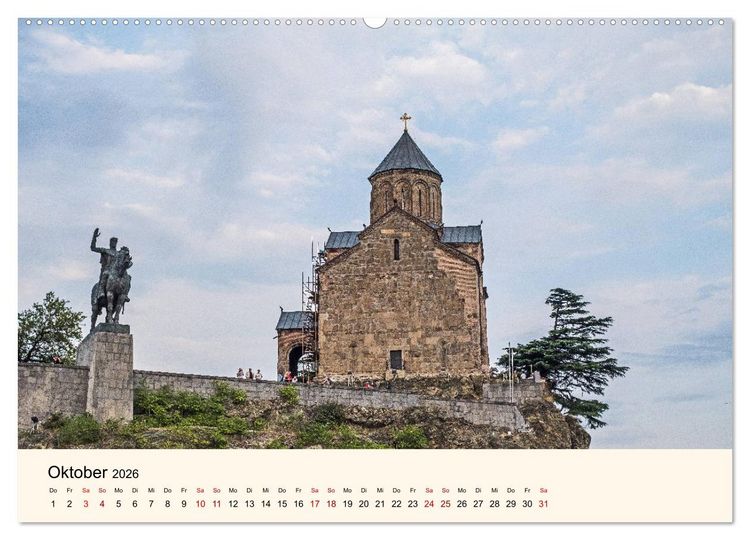 Produktbild: Tiflis - Die Metropole Georgiens (Wandkalender 2026 DIN A2 quer), CALVENDO Monatskalender