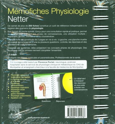 Produktbild: M&eacute;mofiches physiologie Netter