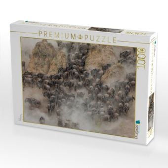 Produktbild: CALVENDO Puzzle Gnus | 1000 Teile Lege-Gr&ouml;&szlig;e 64x48cm Foto-Puzzle f&uuml;r gl&uuml;ckliche Stunden