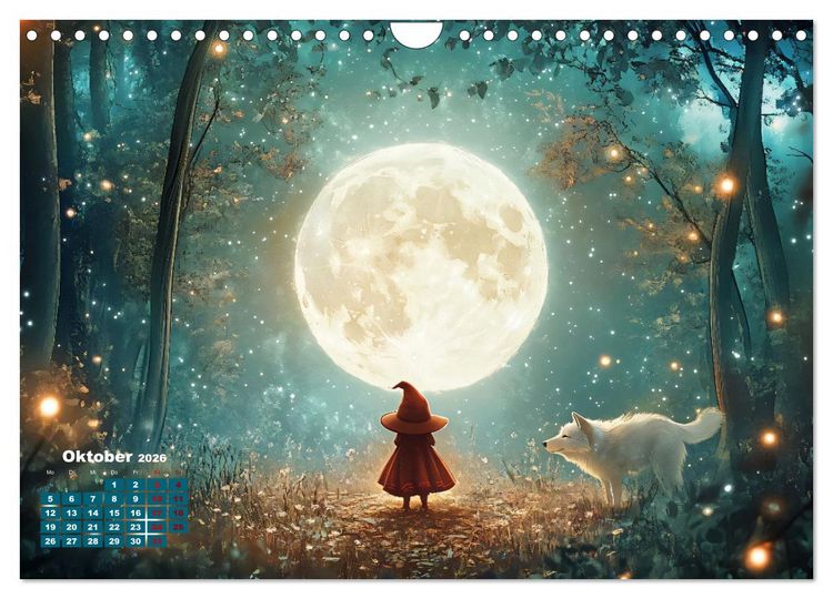 Produktbild: Zauber zur Mitternacht (Wandkalender 2026 DIN A4 quer), CALVENDO Monatskalender