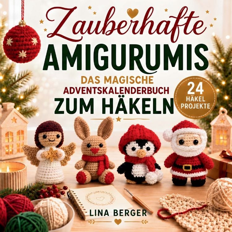 Produktbild: Zauberhafte Amigurumis - Das magische Adventskalender Buch zum H&auml;keln