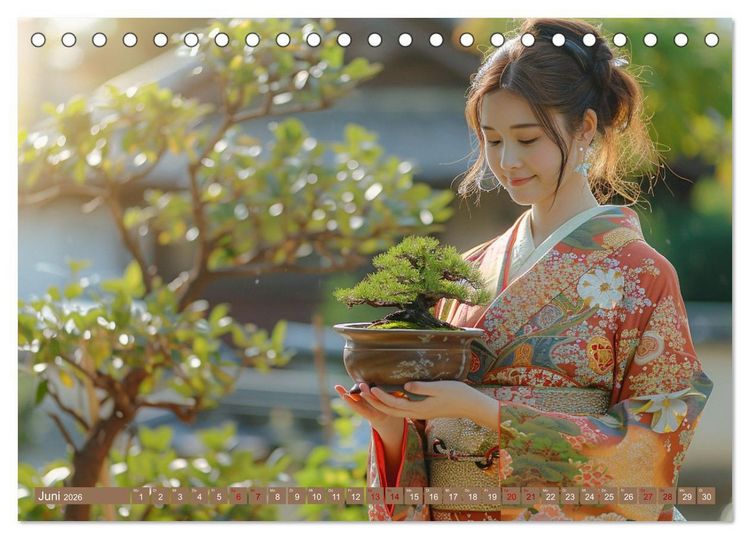 Produktbild: Bonsai meditativ (Tischkalender 2026 DIN A5 quer), CALVENDO Monatskalender