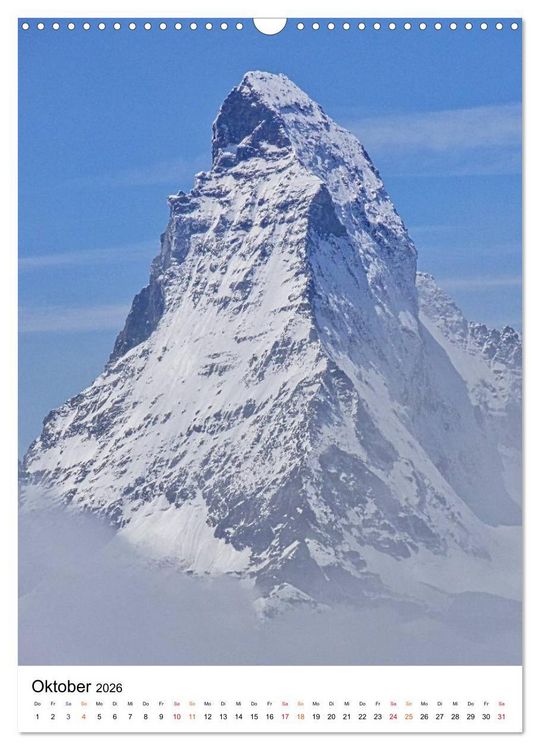 Produktbild: Horu Matterhorn im Hochformat (Wandkalender 2026 DIN A3 hoch), CALVENDO Monatskalender