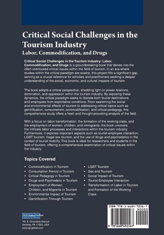 Produktbild: Critical Social Challenges in the Tourism Industry