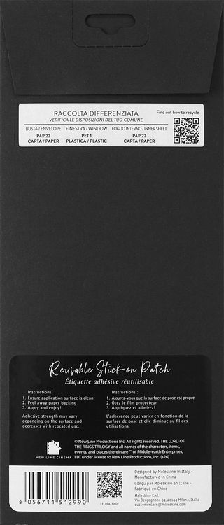 Produktbild: Moleskine Der Herr der Ringe Patches (3er-Set)