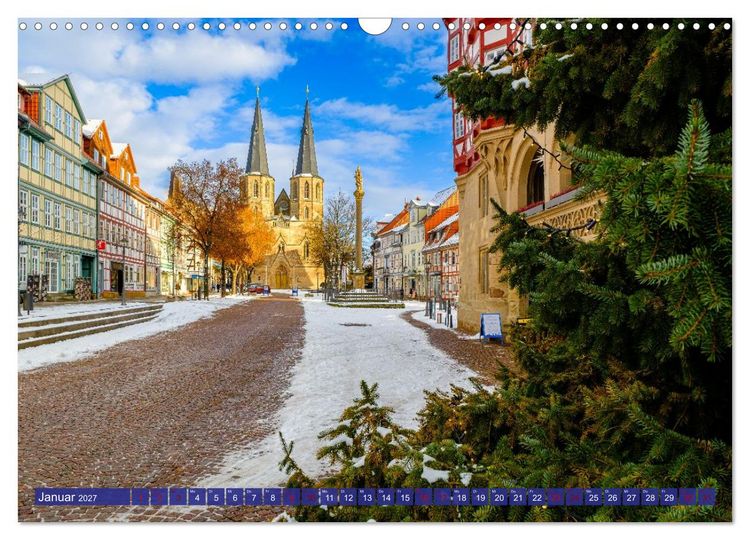 Produktbild: Duderstadt im Winter (Wandkalender 2027 DIN A3 quer), CALVENDO Monatskalender