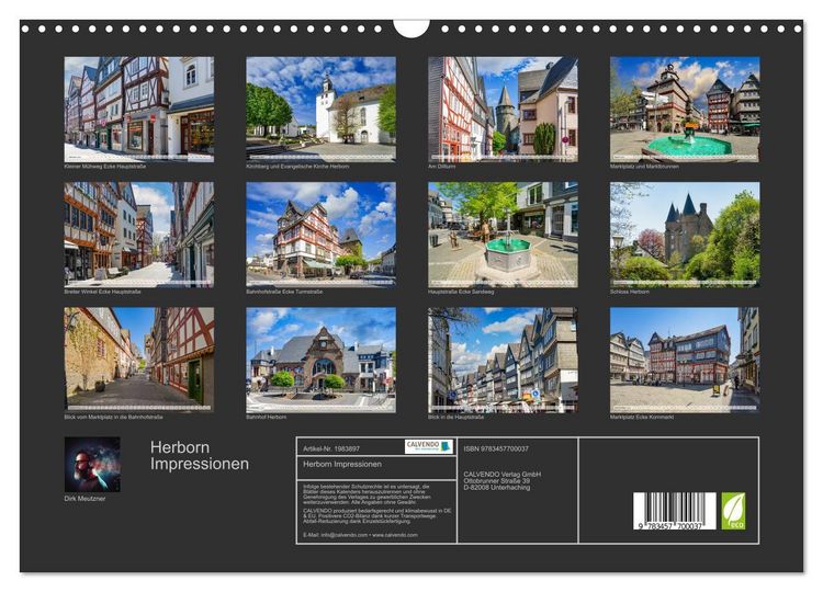 Produktbild: Herborn Impressionen (Wandkalender 2026 DIN A3 quer), CALVENDO Monatskalender