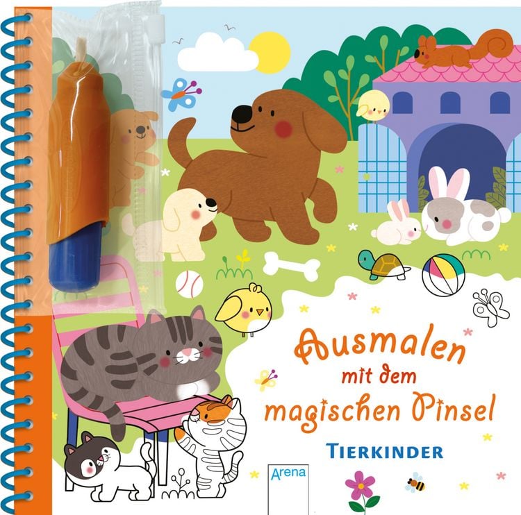 Produktbild: Ausmalen mit dem magischen Pinsel. Tierkinder