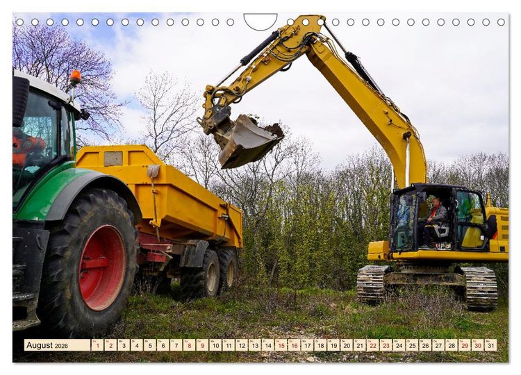 Produktbild: Auf der Gro&szlig;baustelle (Wandkalender 2026 DIN A4 quer), CALVENDO Monatskalender