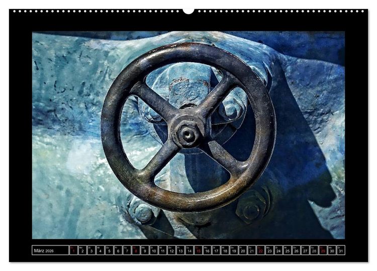 Produktbild: Industrie-Kunst 2026 (Wandkalender 2026 DIN A2 quer), CALVENDO Monatskalender