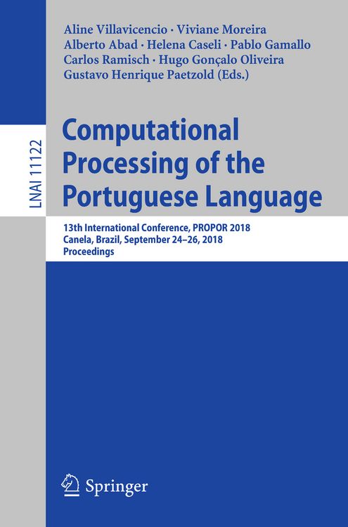 Produktbild: Computational Processing of the Portuguese Language
