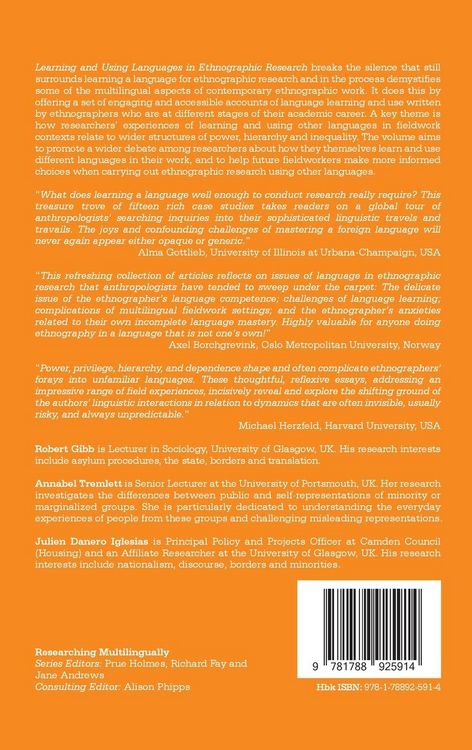 Produktbild: Learning and Using Languages in Ethnographic Research