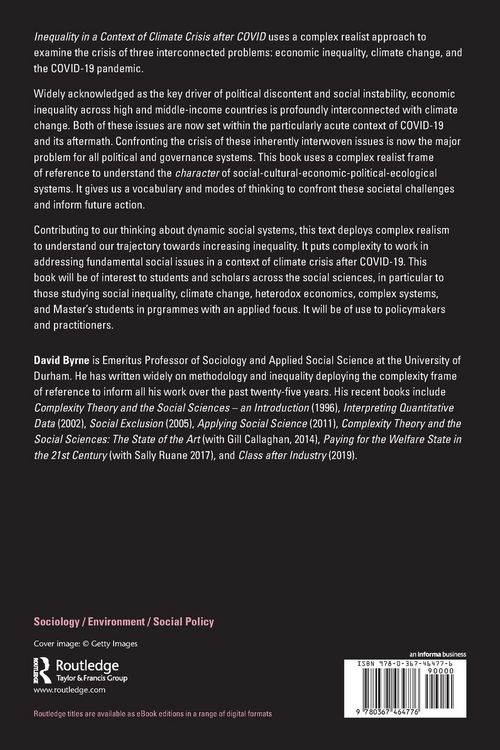 Produktbild: Inequality in a Context of Climate Crisis after COVID