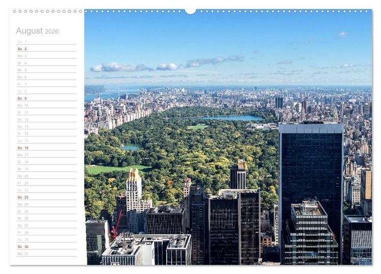 Produktbild: New York - Bilder einer Metropole (Wandkalender 2026 DIN A2 quer), CALVENDO Monatskalender