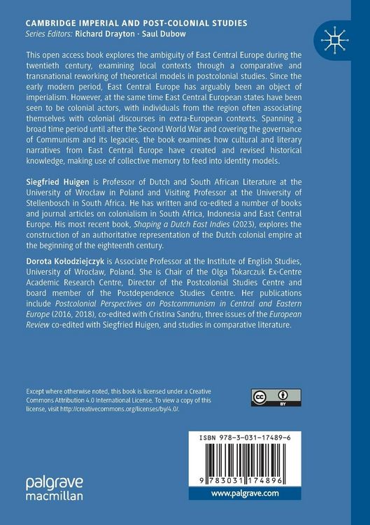 Produktbild: East Central Europe Between the Colonial and the Postcolonial in the Twentieth Century