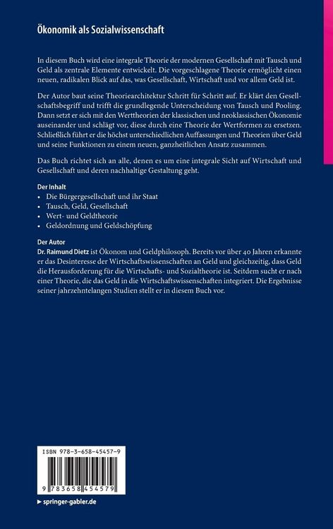 Produktbild: &Ouml;konomik als Sozialwissenschaft