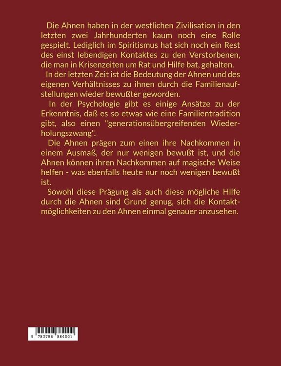 Produktbild: Ahnen-Kontakte f&uuml;r Anf&auml;nger