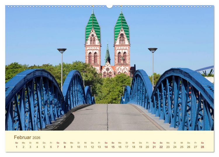 Produktbild: Freiburg Perle im Breisgau (Wandkalender 2026 DIN A2 quer), CALVENDO Monatskalender