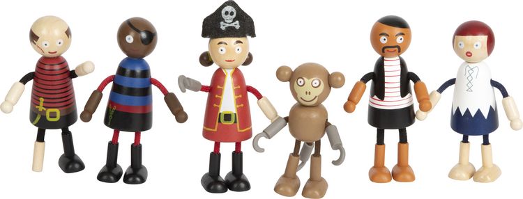 Produktbild: Biegepuppen Piraten Figuren
