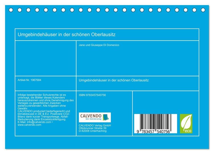 Produktbild: Umgebindeh&auml;user in der sch&ouml;nen Oberlausitz (Tischkalender 2026 DIN A5 quer), CALVENDO Monatskalender
