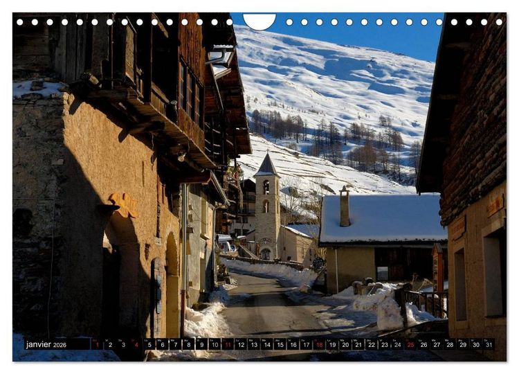 Produktbild: Neige sur les Hautes Alpes (Calendrier mural 2026 DIN A4 vertical), CALVENDO calendrier mensuel