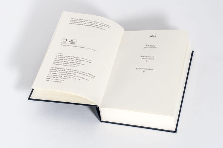 Produktbild: Die Kunst, recht zu behalten & Aphorismen zur Lebensweisheit