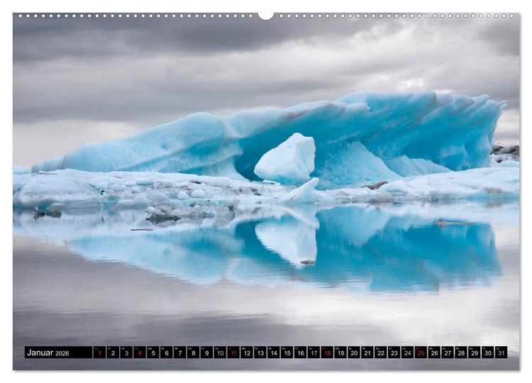 Produktbild: ISLAND 2026 - Faszinierende Landschaften (hochwertiger Premium Wandkalender 2026 DIN A2 quer), Kunstdruck in Hochglanz