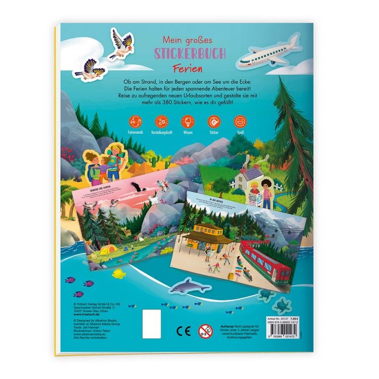Produktbild: Tr&ouml;tsch Stickerbuch Mein gro&szlig;es Stickerbuch Ferien