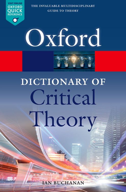 Produktbild: A Dictionary of Critical Theory