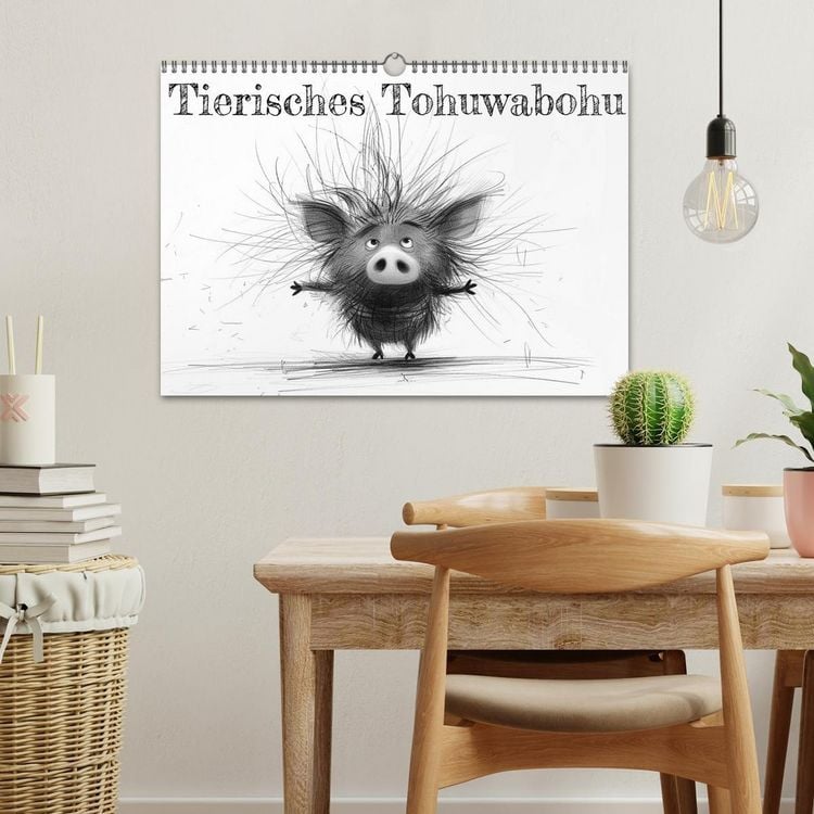 Produktbild: Tierisches Tohuwabohu (Wandkalender 2026 DIN A3 quer), CALVENDO Monatskalender