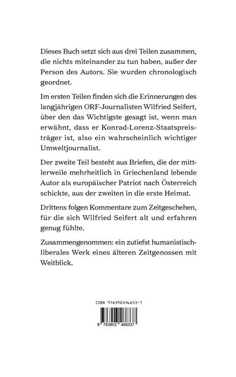 Produktbild: Aus dem Notizbuch des alt- (besser aus-) gedienten Reporters Wilfried Seifert