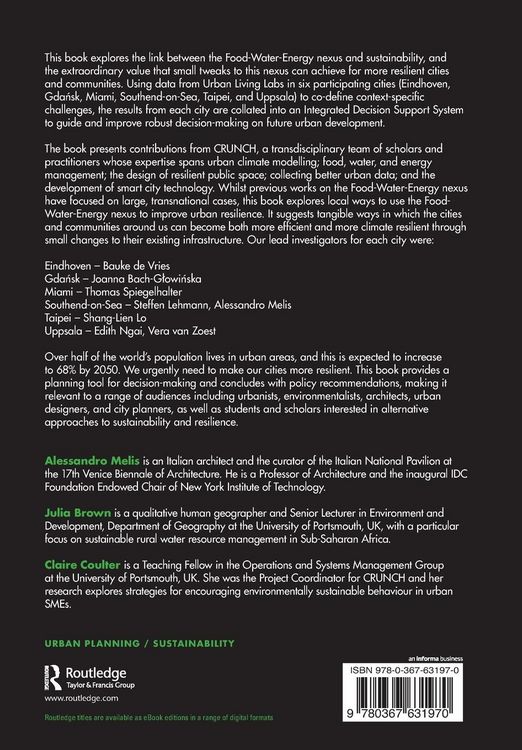 Produktbild: Designing Sustainable and Resilient Cities