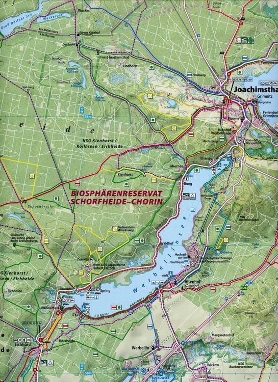 Produktbild: Klemmer Pocket Rad- und Wanderkarte Joachimsthal &ndash; Werbellinsee