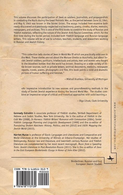 Produktbild: Soviet Jews in World War II