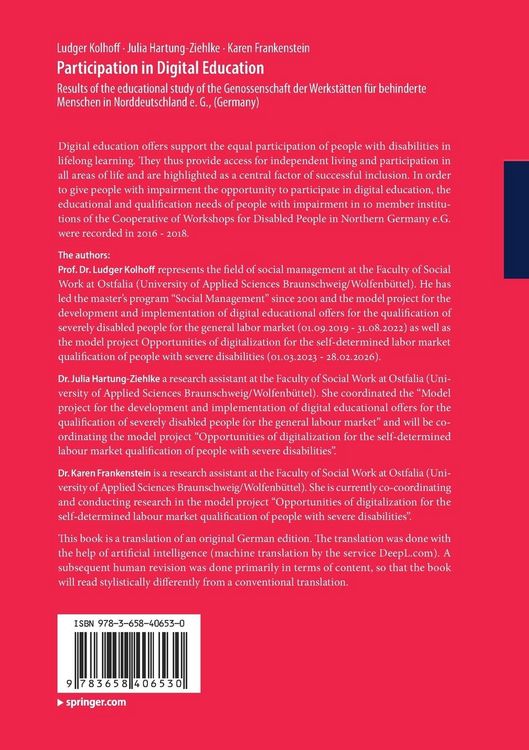Produktbild: Participation in Digital Education