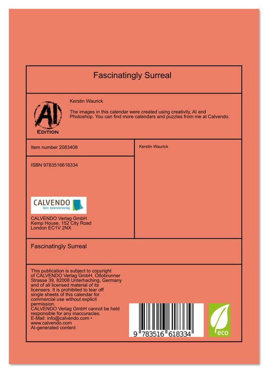 Produktbild: Fascinatingly Surreal (Desk Calendar 2026 DIN A5 portrait), CALVENDO 12 Month DeskCalendar