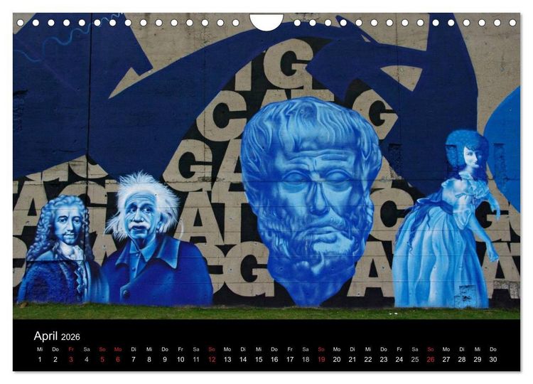 Produktbild: Grafittikunst (Wandkalender 2026 DIN A4 quer), CALVENDO Monatskalender
