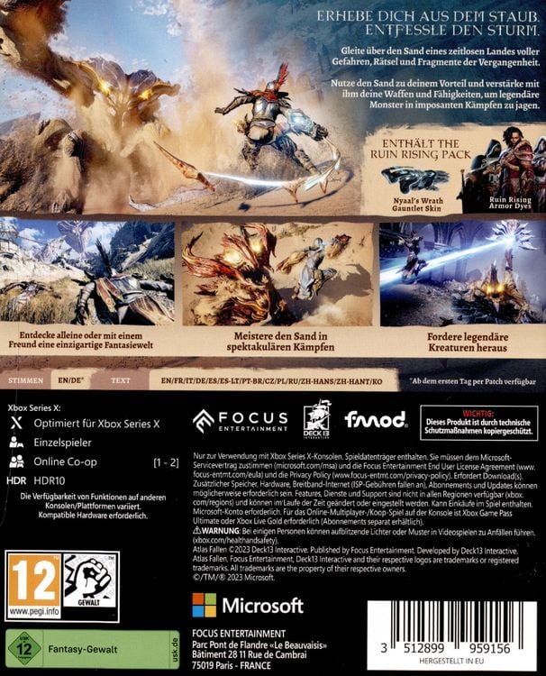 Atlas Fallen Atlas Xbox Release Date Atlas Xbox One Atlas Fallen