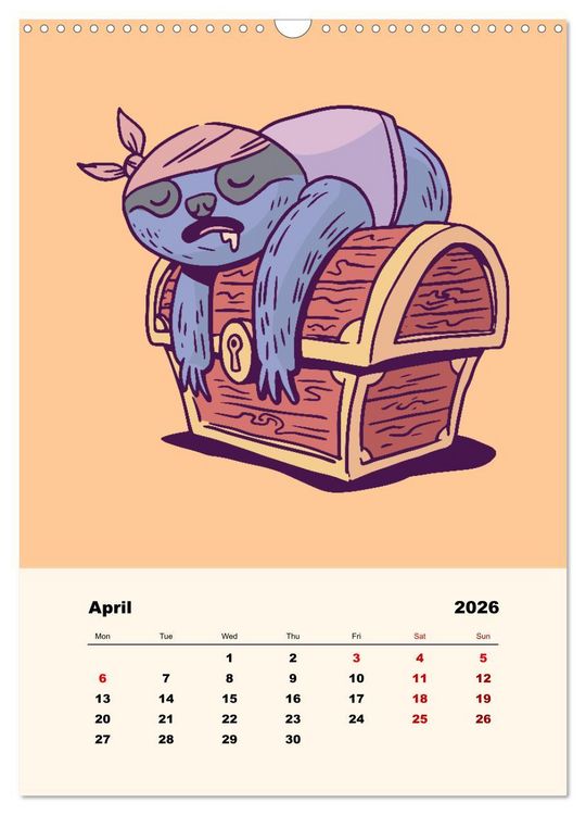 Produktbild: The Funny Pirates (Wall Calendar 2026 DIN A3 portrait), CALVENDO 12 Month Wall Calendar